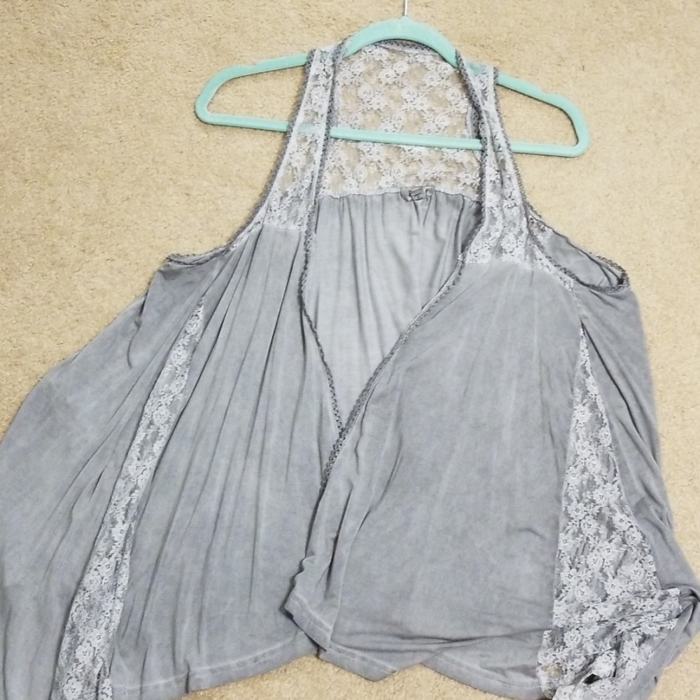 Lace Tank Cardigan